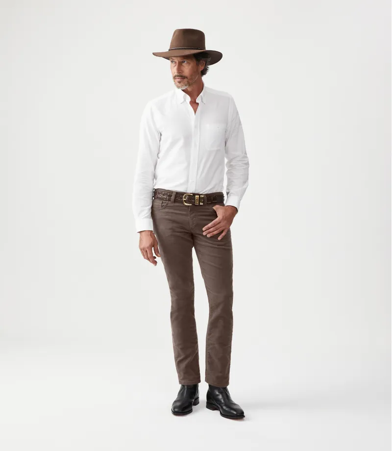 RM Williams Ramco Moleskin Jeans Taupe -2