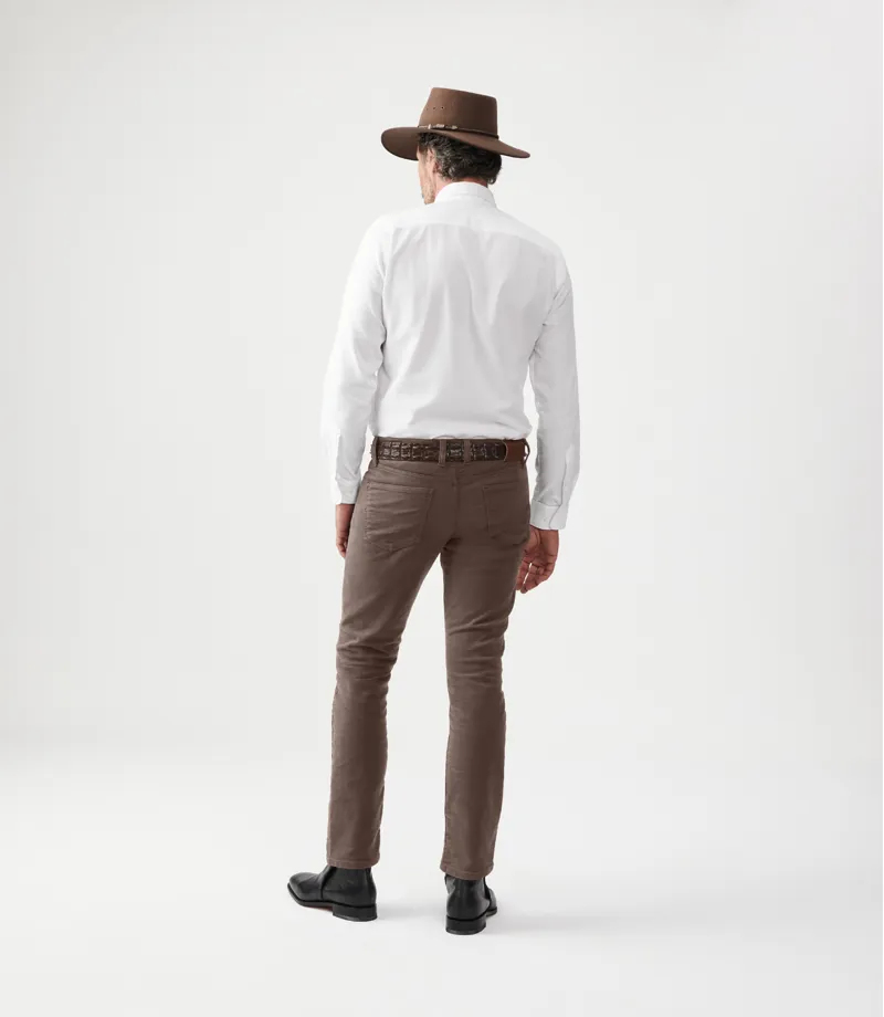 RM Williams Ramco Moleskin Jeans Taupe -3