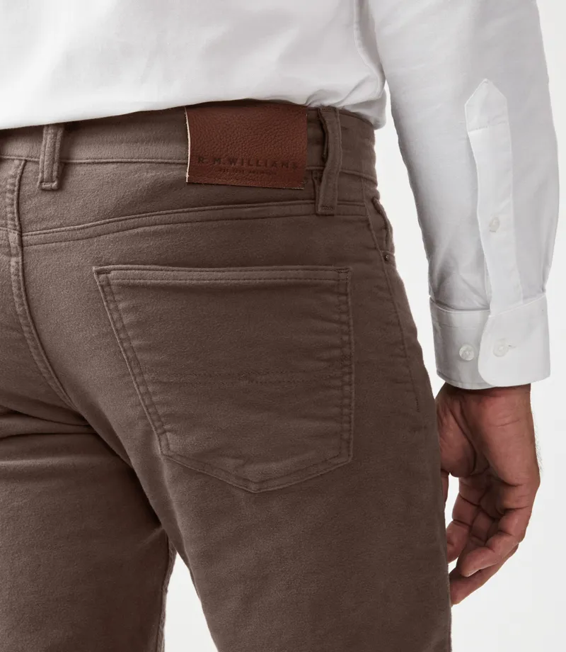RM Williams Ramco Moleskin Jeans Taupe -5