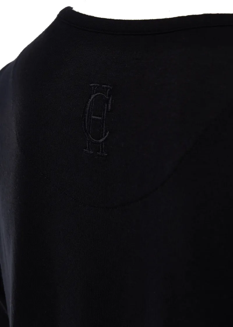 Holland Cooper Long Sleeve Crew Neck Tee Black-5