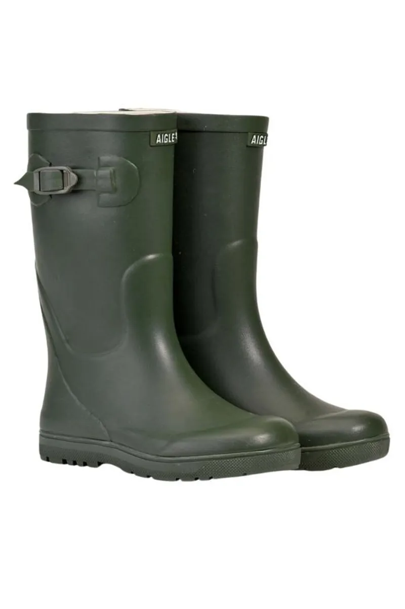 Aigle Woody Pop 2 Children's Wellington Boots Kaki-1