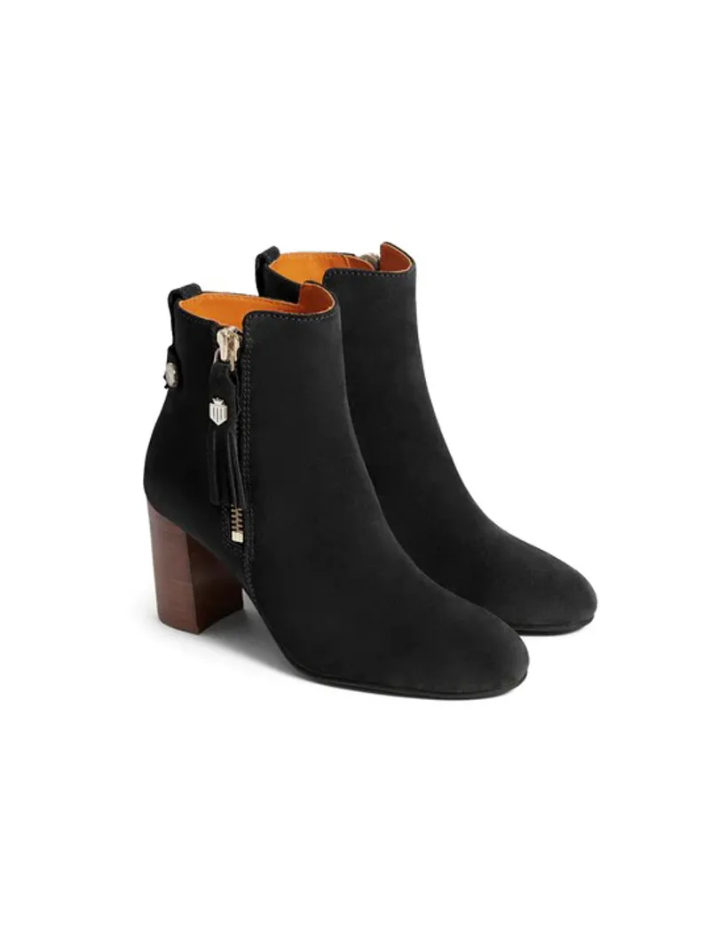 Fairfax and Favor Oakham Ankle Boots Black Suede-5