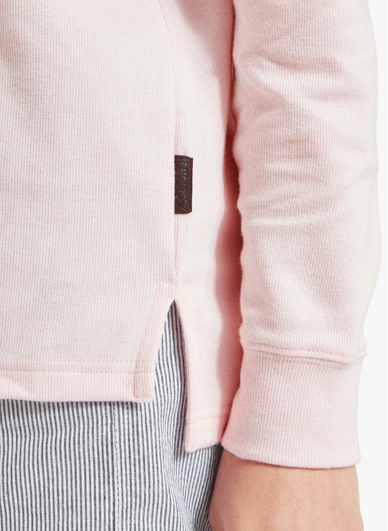 Schoffel Appletree Bay Quarter Zip Jumper Pale Pink-3
