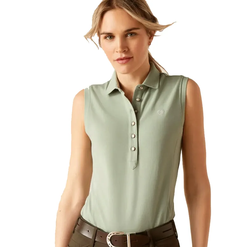 Ariat Prix 2.0 Sleeveless Polo Lily Pad