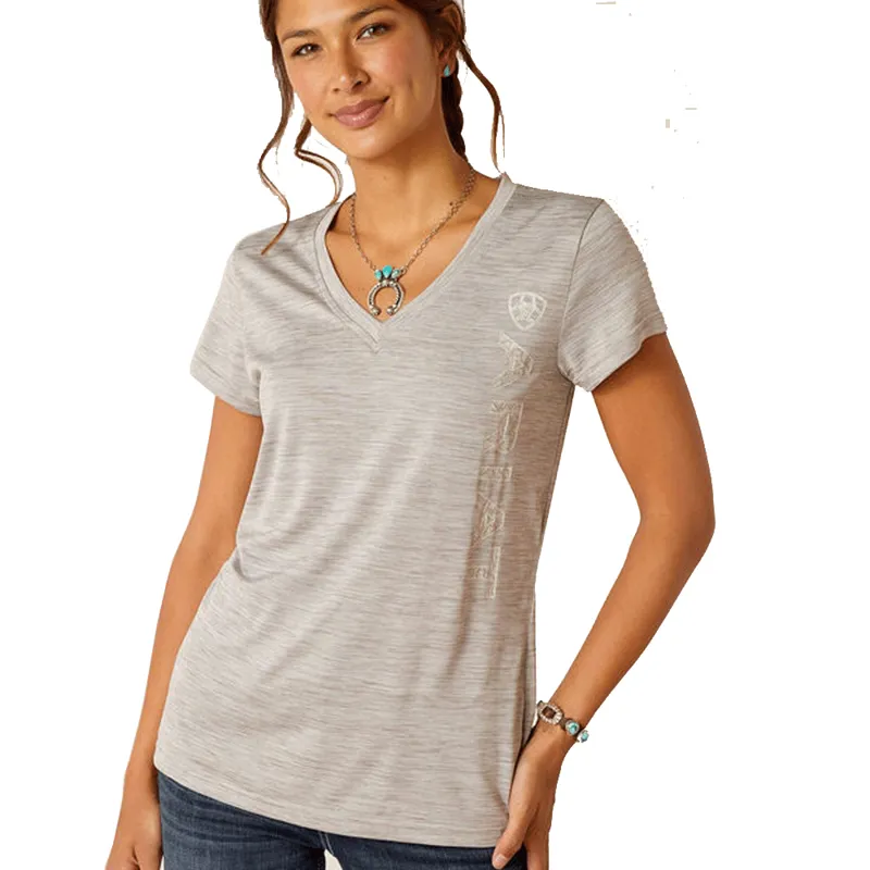 Ariat Laguna Logo SS Base Layer Alloy