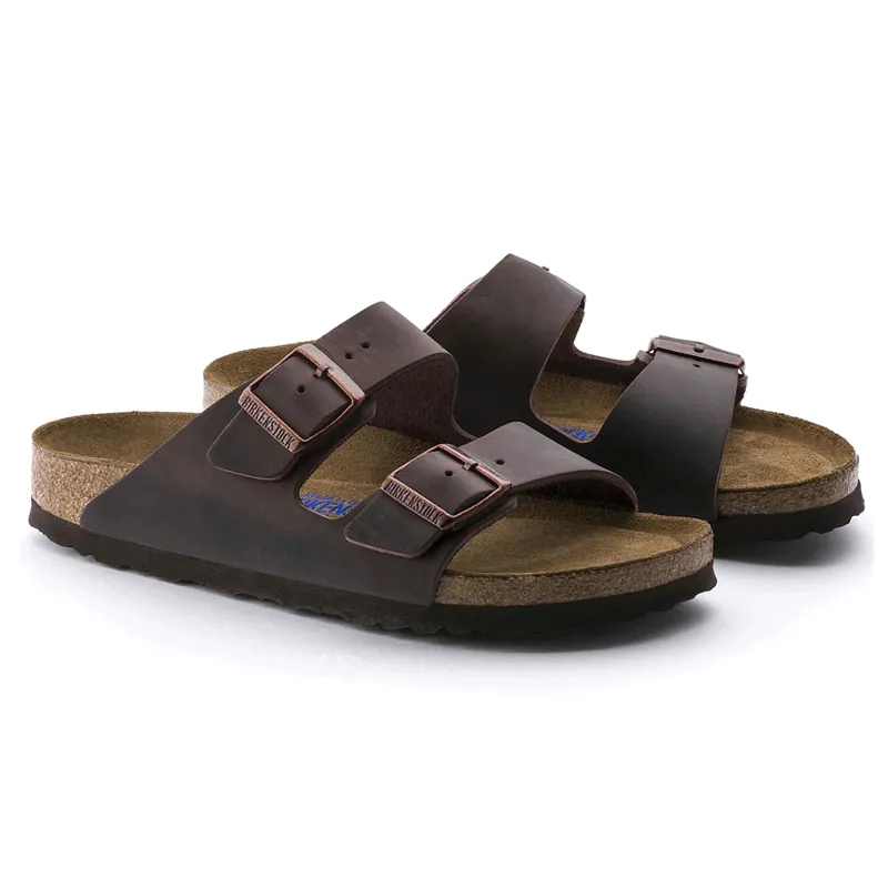 Birkenstock Men's Arizona Oiled Leather Sandals Habana-1