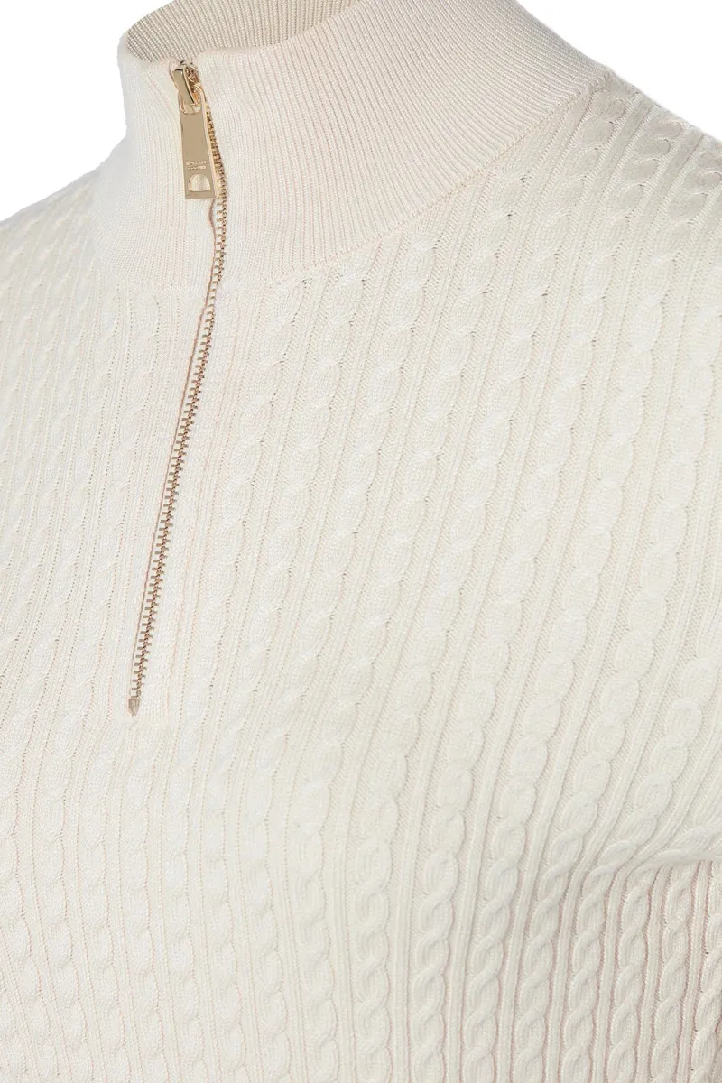 Holland Cooper Ava Half Zip Knit Almond-9