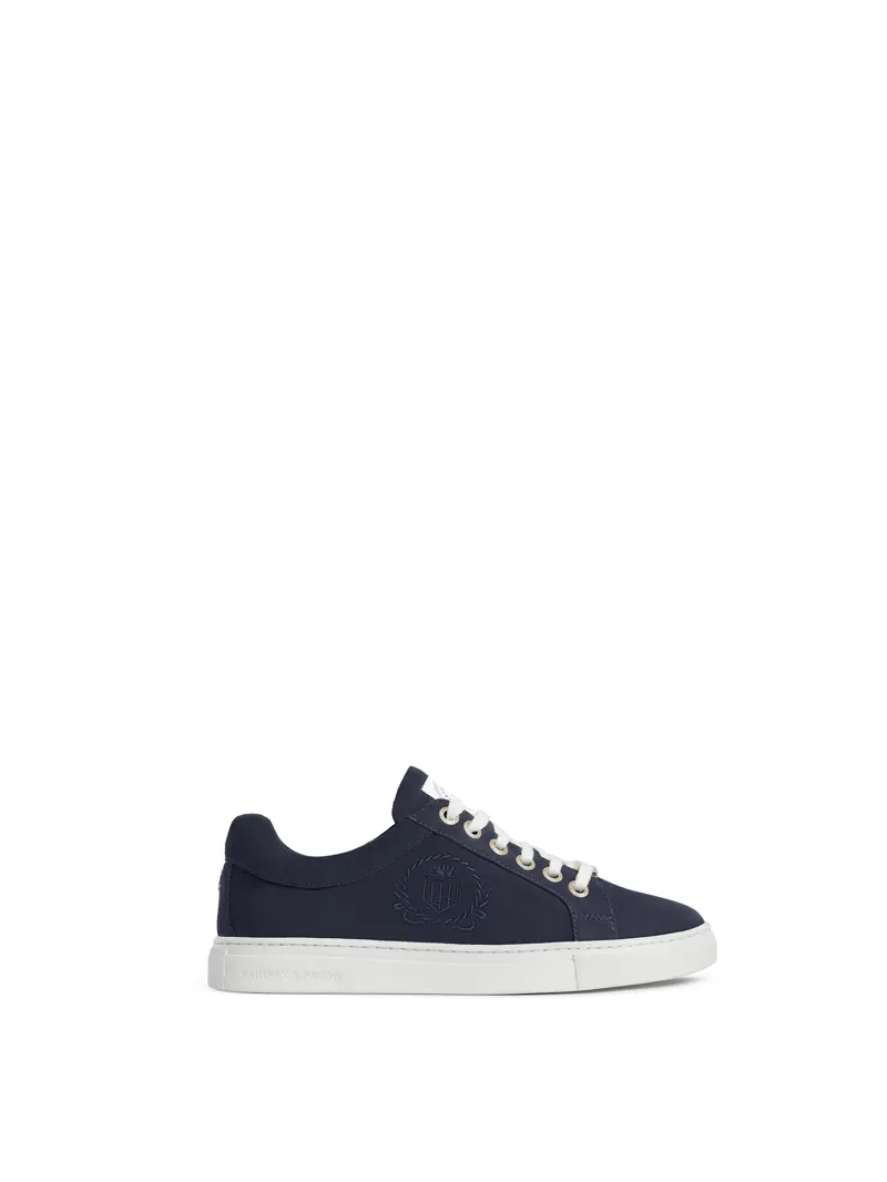 Fairfax and Favor Richmond Trainer Navy Suede-7