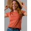 Beaumont and Bear Sunny Cove Ladies T-Shirt Burnt Orange