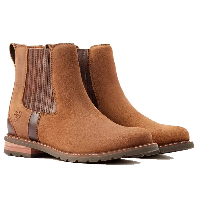 Ariat Wexford Waterproof Chelsea Boot Saddle Suede