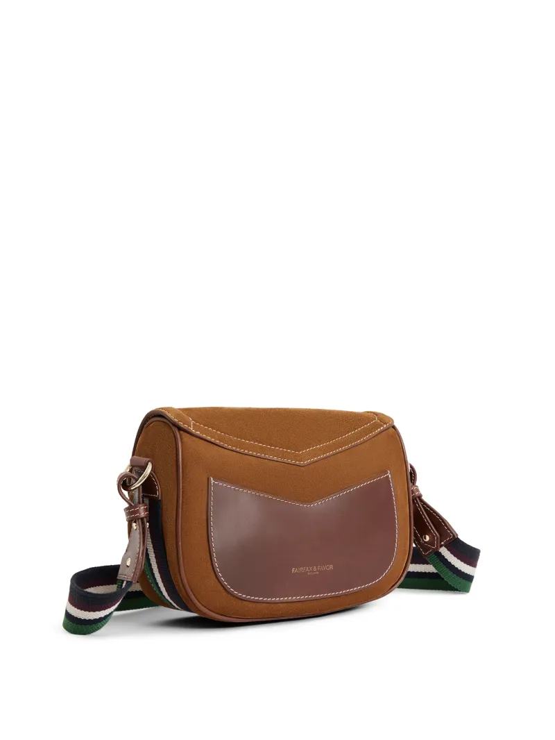 Fairfax and Favor Boston Handbag Tan Suede-7