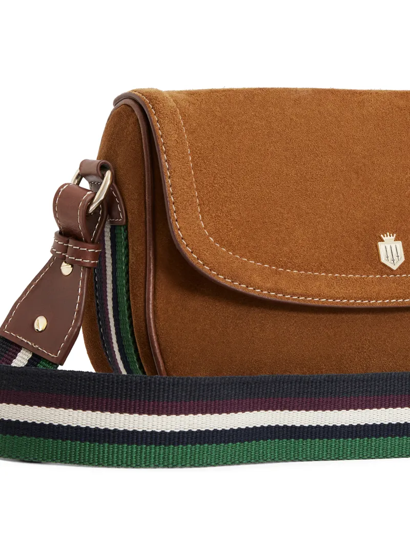 Fairfax and Favor Boston Handbag Tan Suede-9
