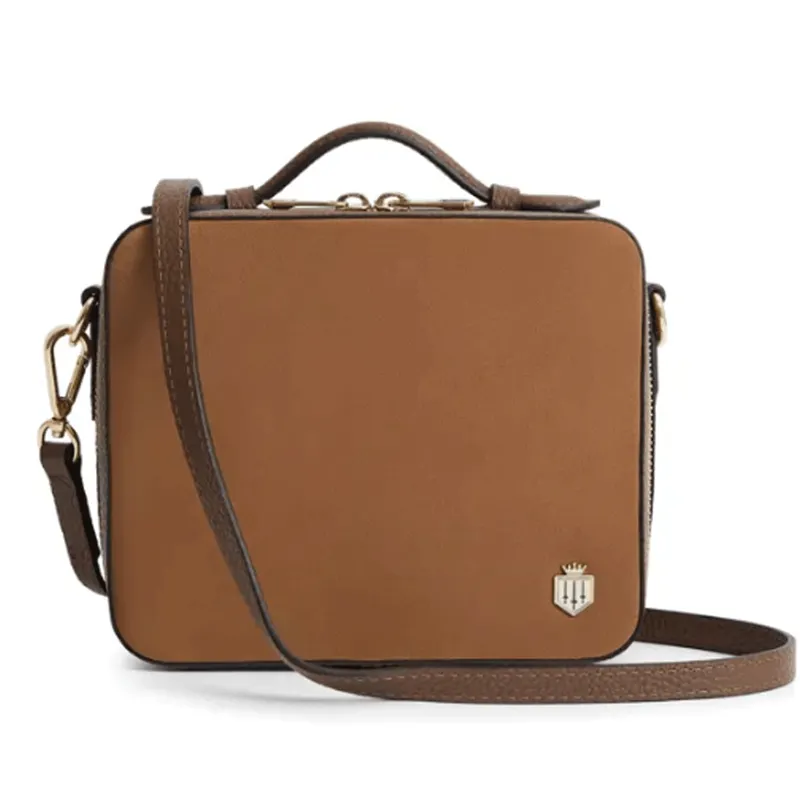 Fairfax and Favor Buckingham Cross Body Bag Tan Suede 