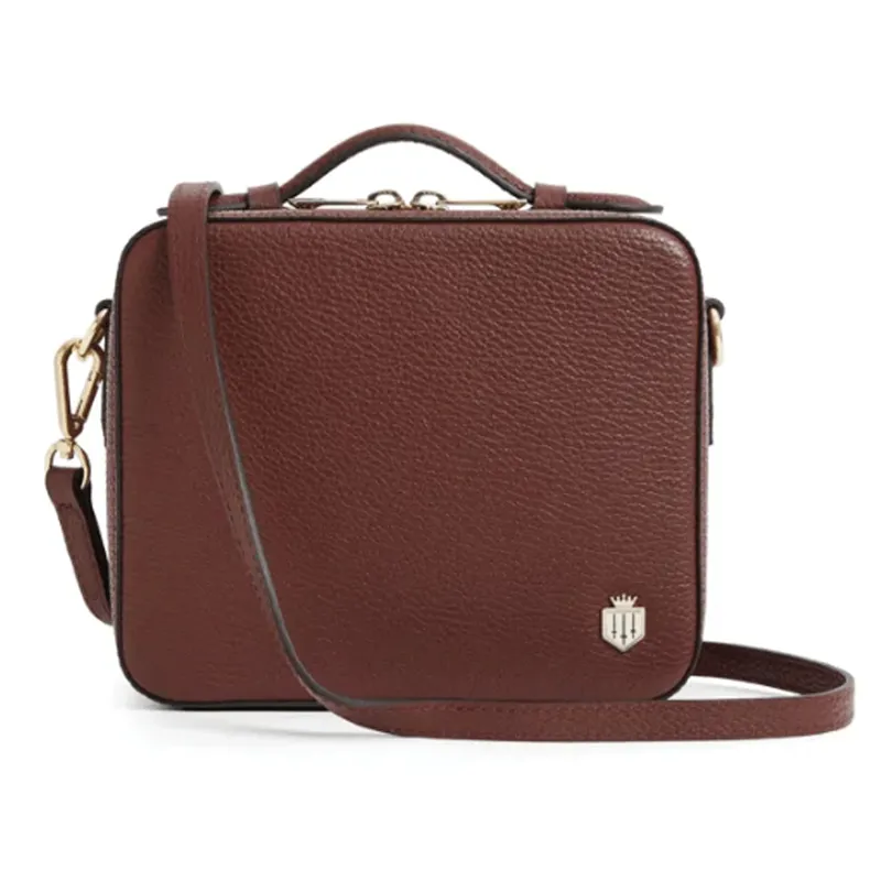Fairfax and Favor Buckingham Cross Body Bag Burgundy Leather