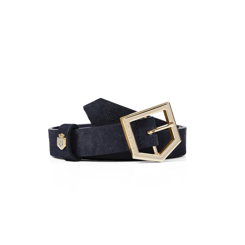 Fairfax and Favor Sennowe Belt Navy Suede-1