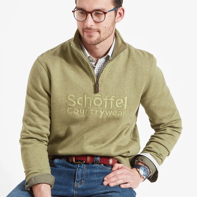 Schoffel Bude Sweatshirt Light Khaki Marl-1