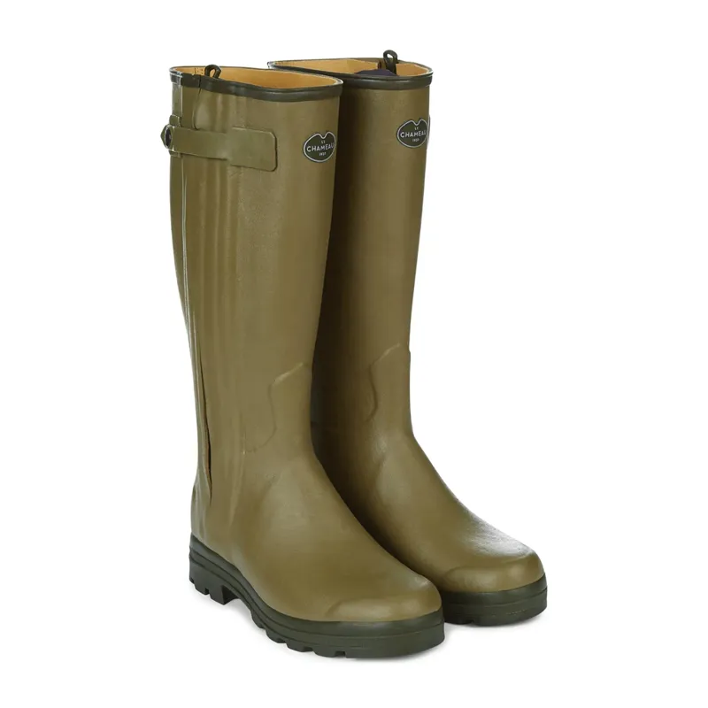 Le Chameau Chasseur Leather Lined Boots Vert Vierzon