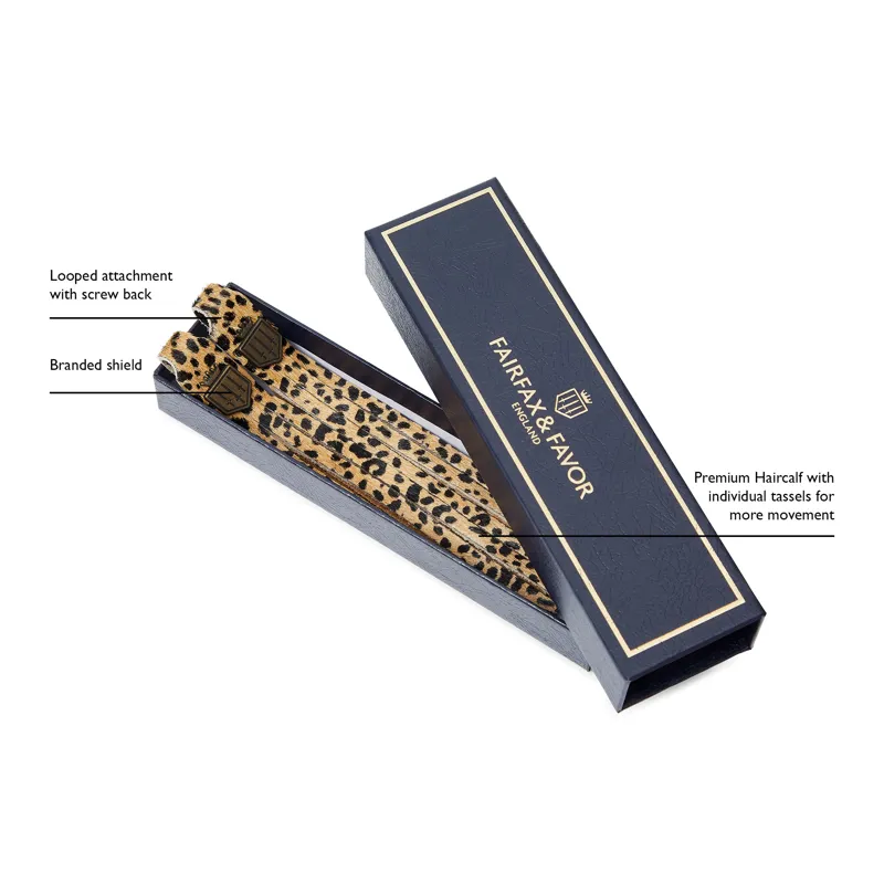 Fairfax and Favor Tassels Cheetah Haircalf -1