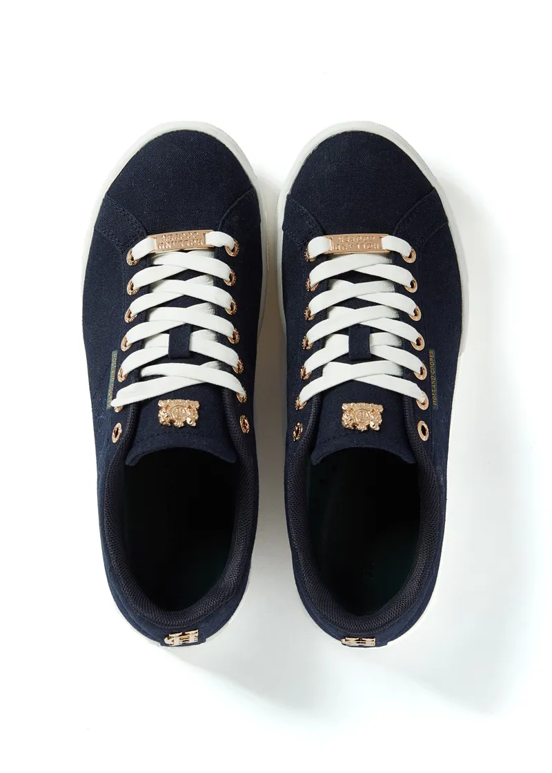 Holland Cooper Chelsea Court Trainers Ink Navy-10
