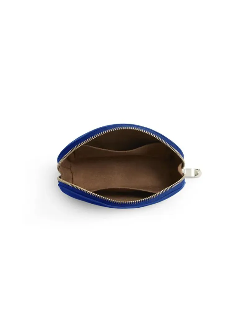 Fairfax and Favor Chiltern Coin Purse Porto Blue Suede-4