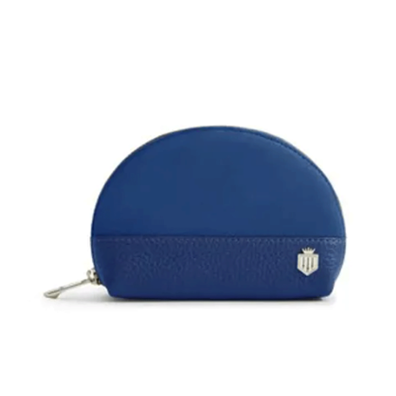 Fairfax and Favor Chiltern Coin Purse Porto Blue Suede-5