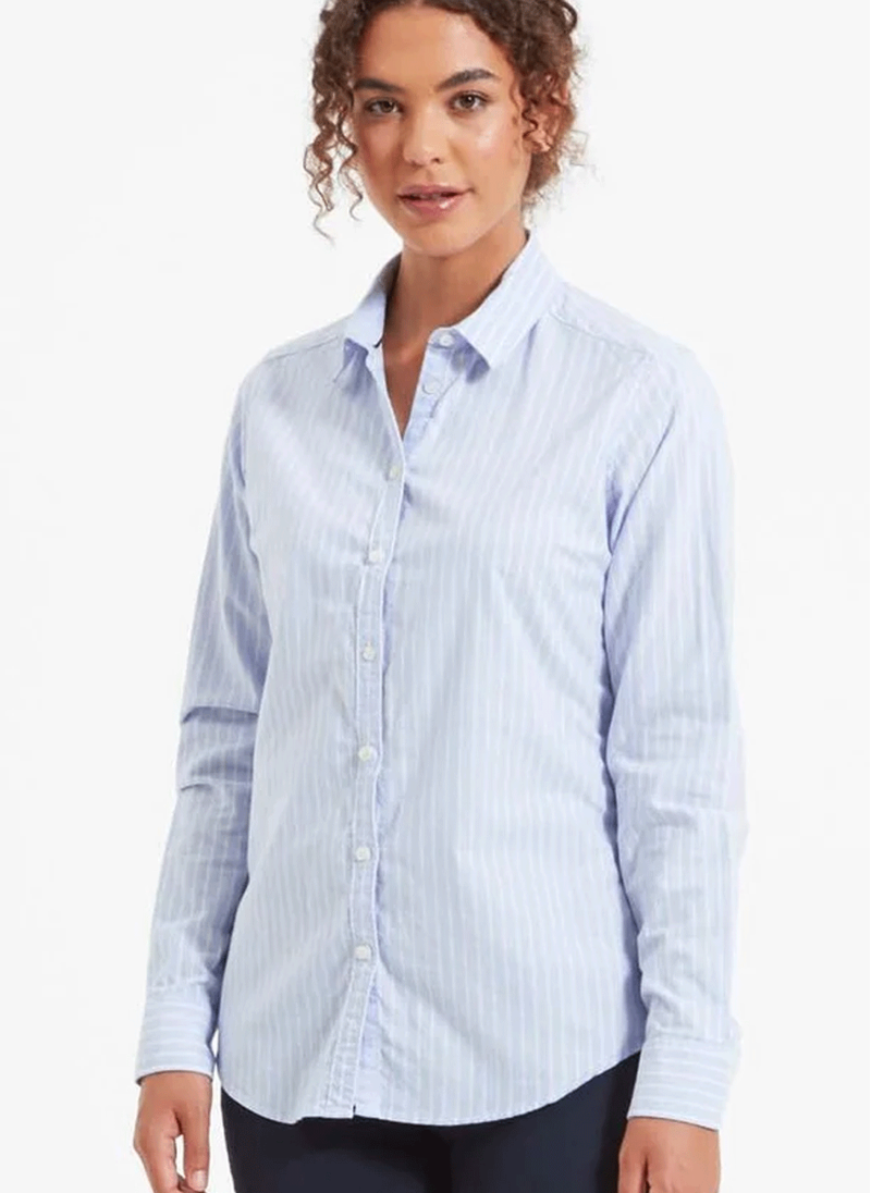 Schoffel Cley Soft Oxford Shirt Blue / Pink Stripe-2