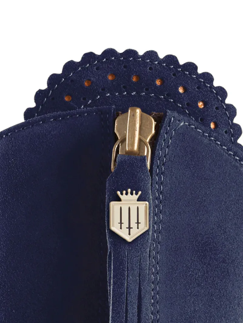 Fairfax and Favor Regina Flat Ink Suede-6