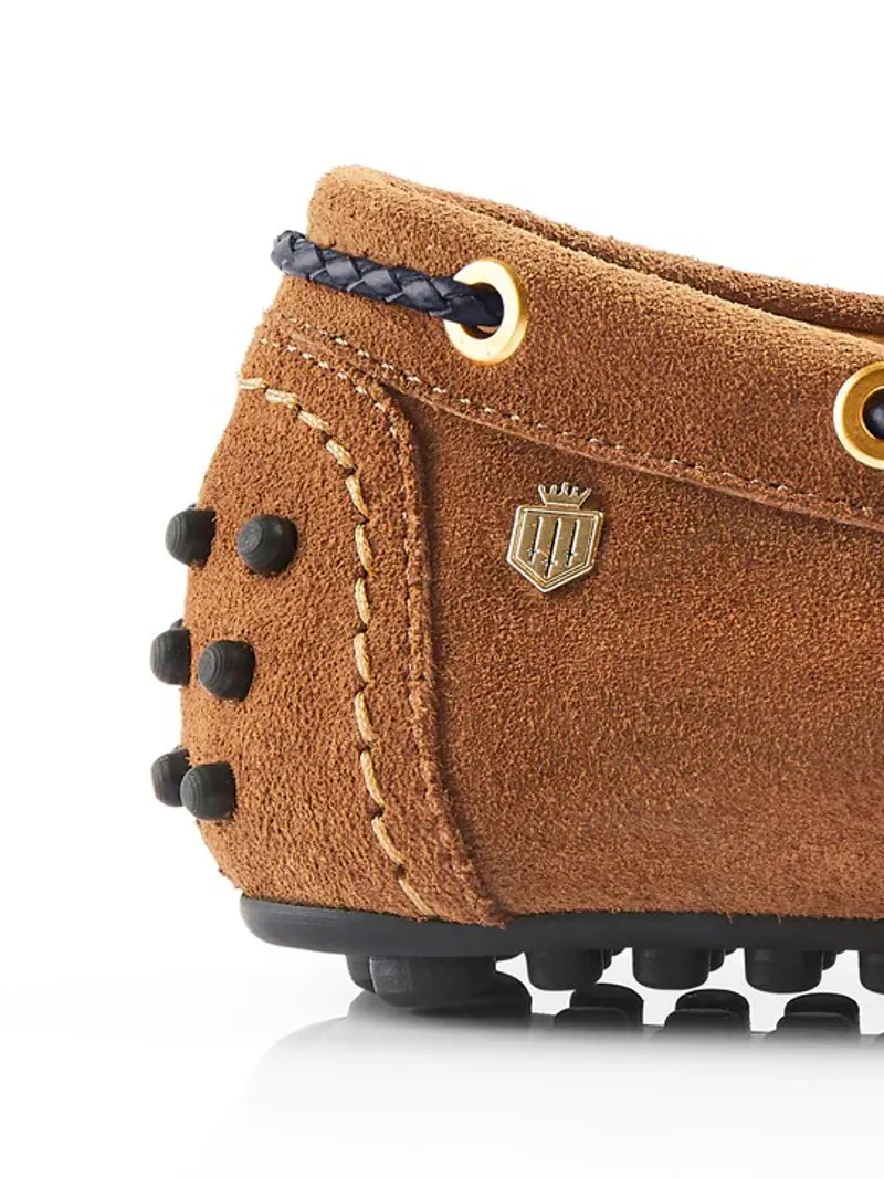 Fairfax and Favor Henley Tan Navy Suede-6