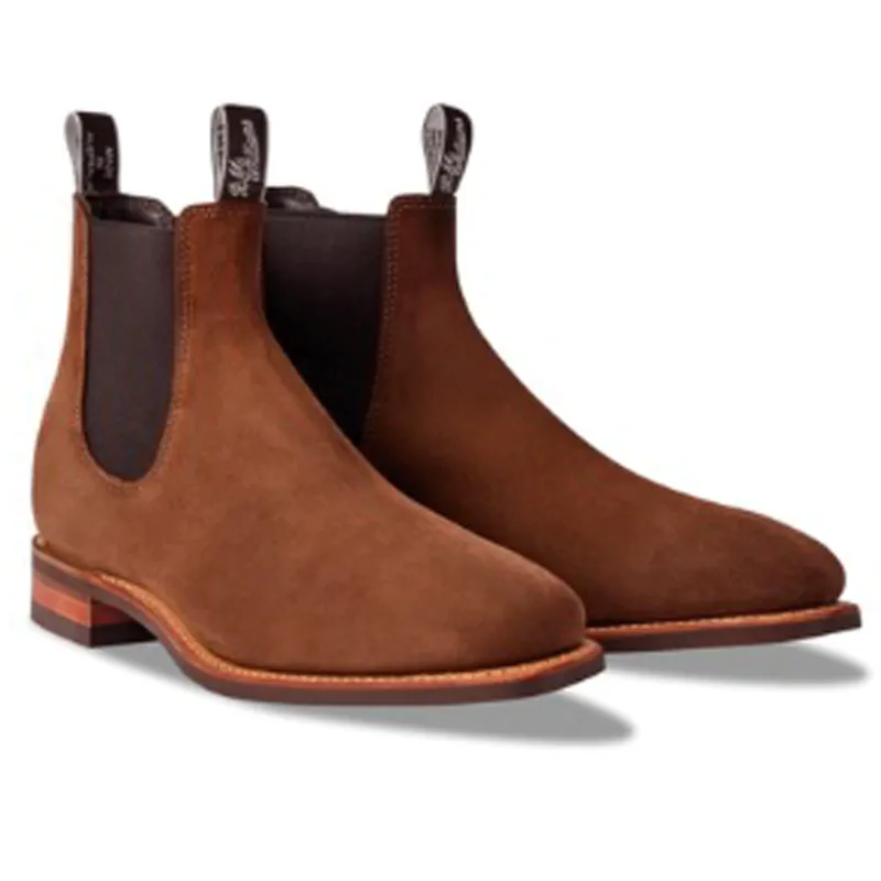 RM Williams Comfort Craftsman Boots Brown Suede