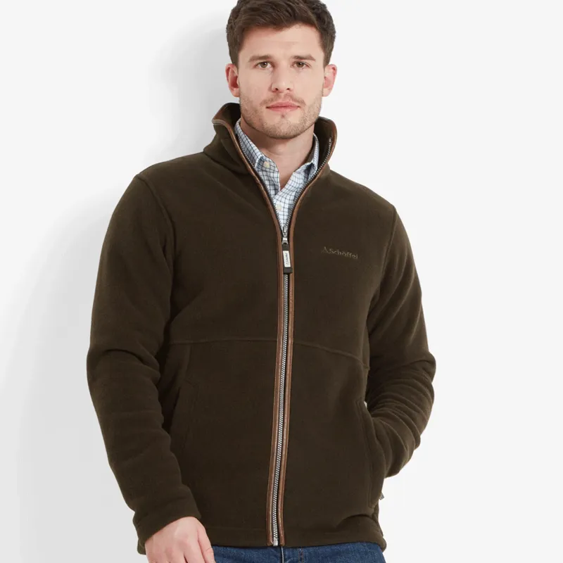 Schoffel Cottesmore Fleece Jacket Dark Olive-1