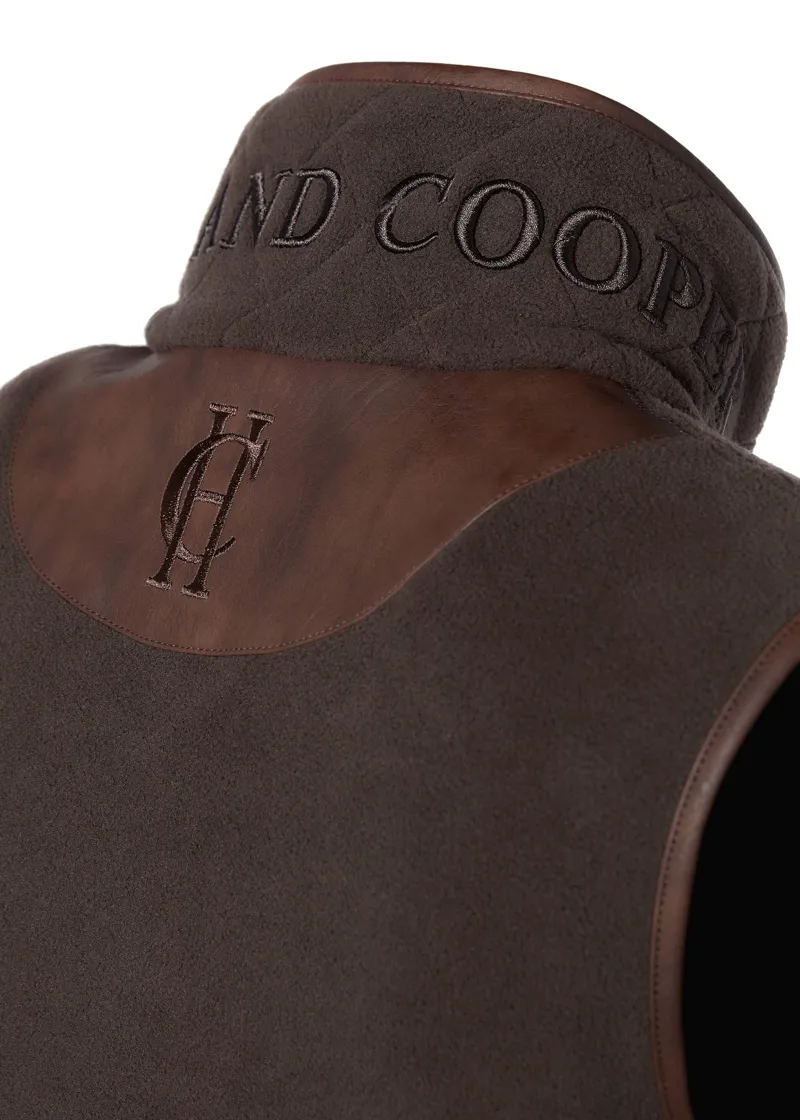 Holland Cooper Country Fleece Gilet Chocolate-8