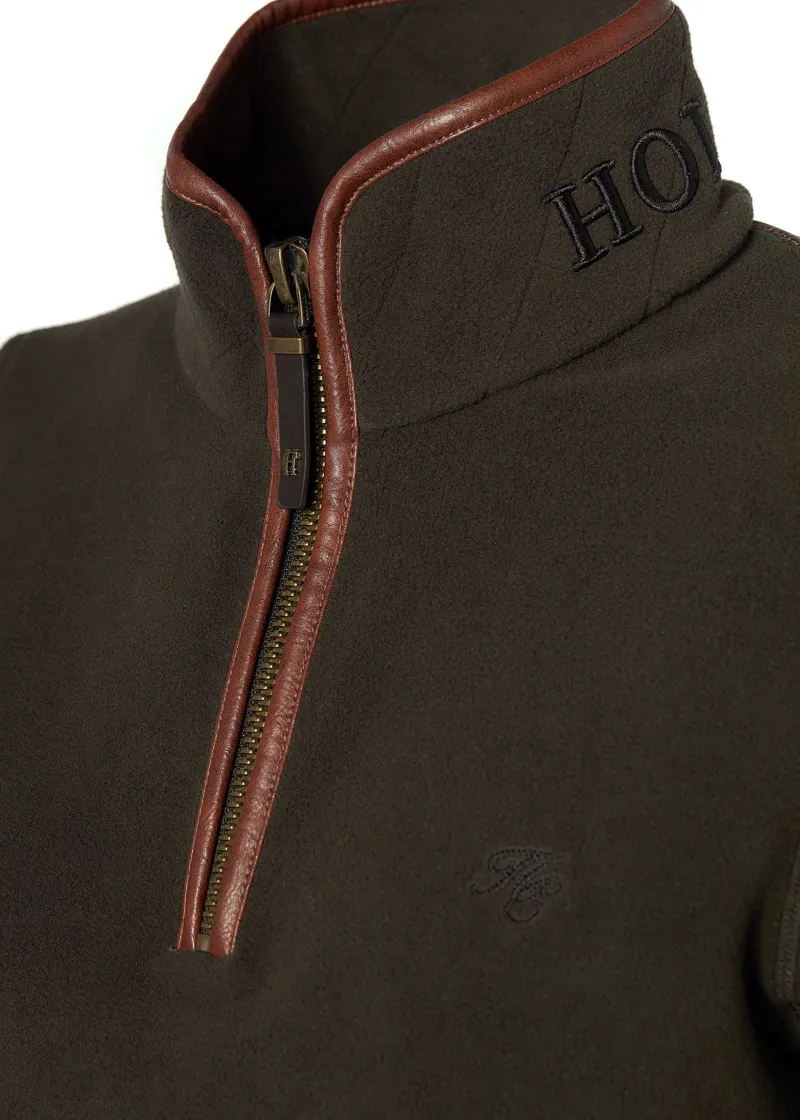 Holland Cooper Country Fleece Half Zip Jumper Khaki-10