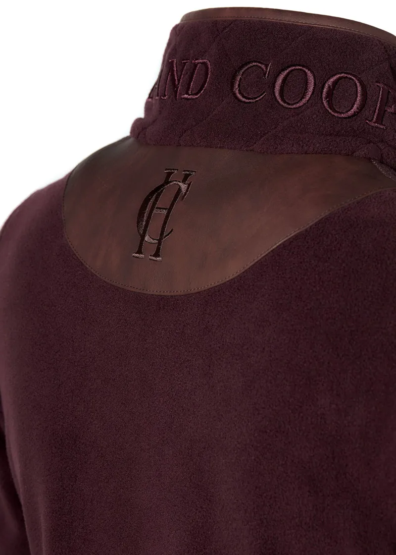 Holland Cooper Country Fleece Half Zip Jumper Mulberry-9