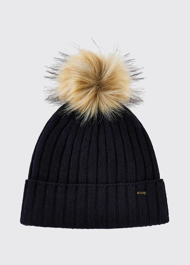 Dubarry Curlew Knitted Hat Navy