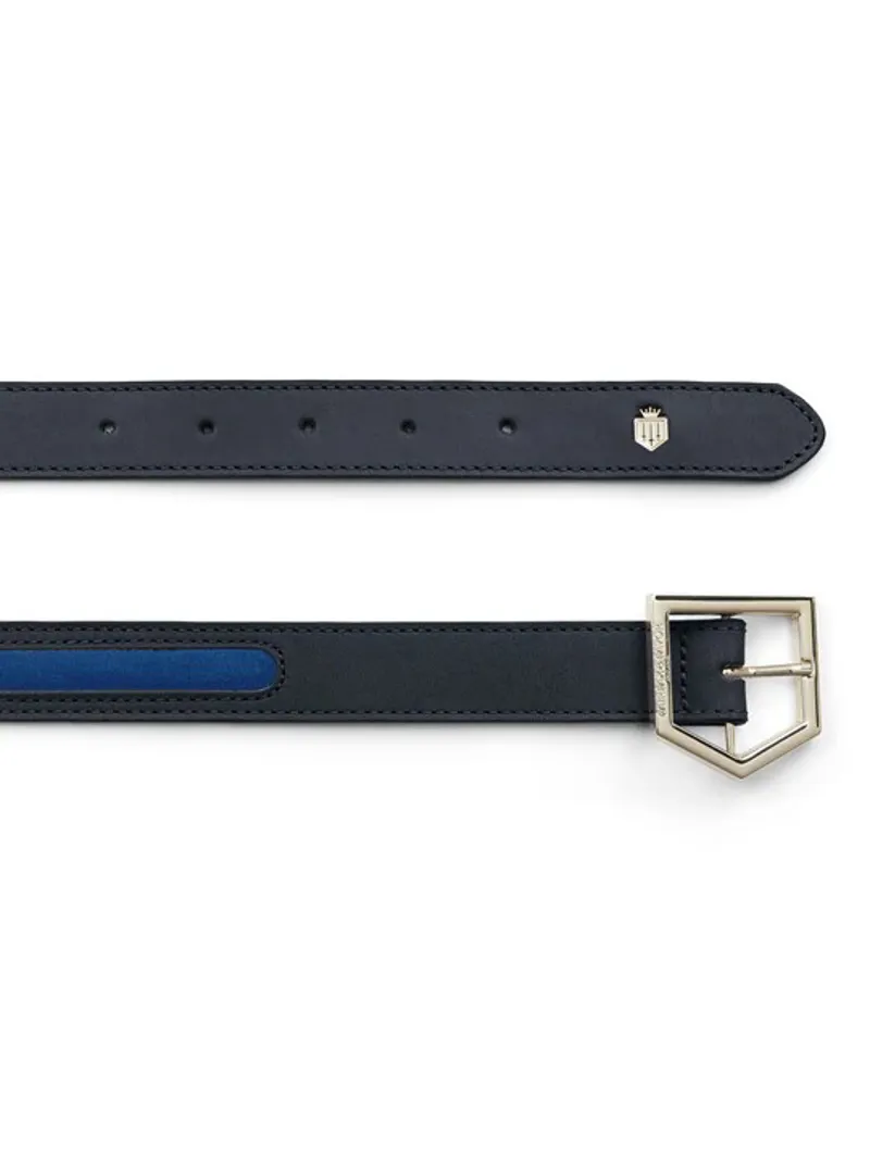 Fairfax and Favor Hampton Belt Porto Blue Navy Suede-2