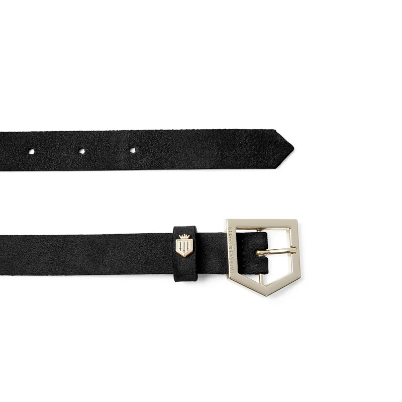 Fairfax and Favor Sennowe Belt Black Suede-2
