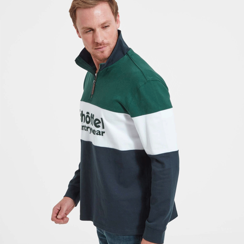 Schoffel Exeter Heritage Quarter Zip Jumper Navy-2