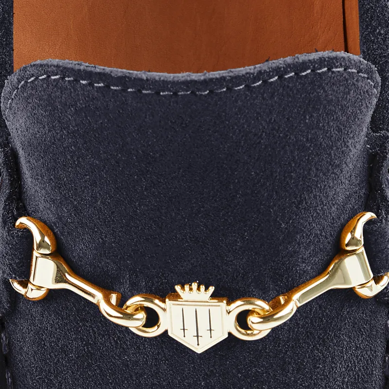 Fairfax and Favor Trinity Loafer Navy Suede-1