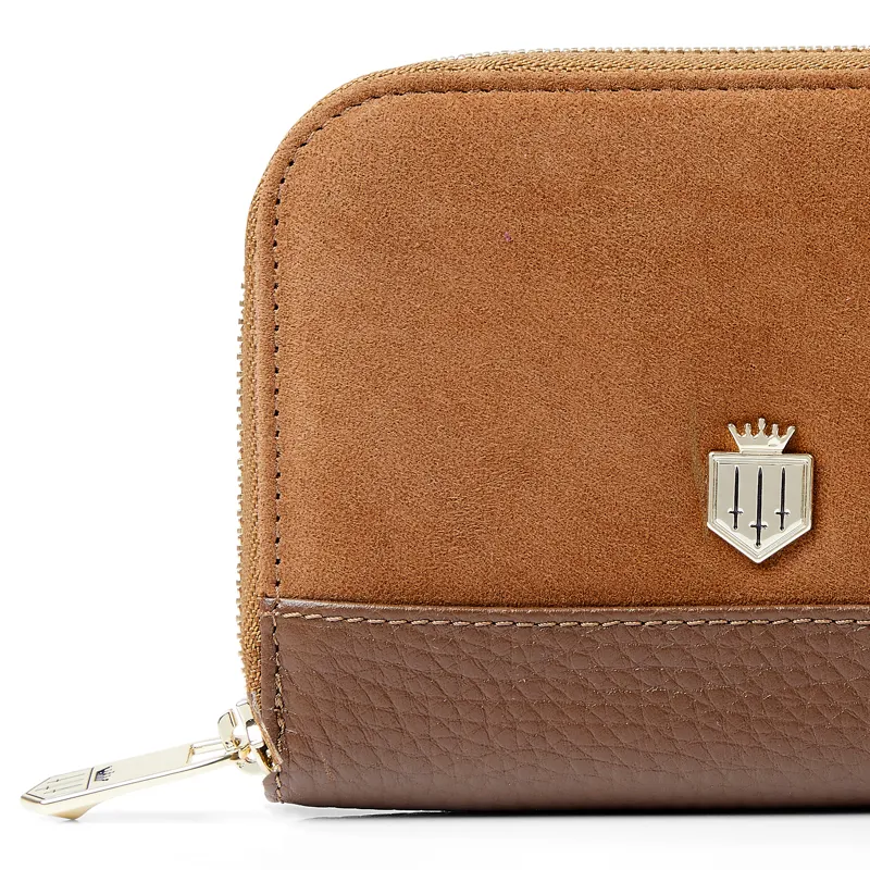 Fairfax and Favor Mini Salisbury Purse  Tan Suede-2