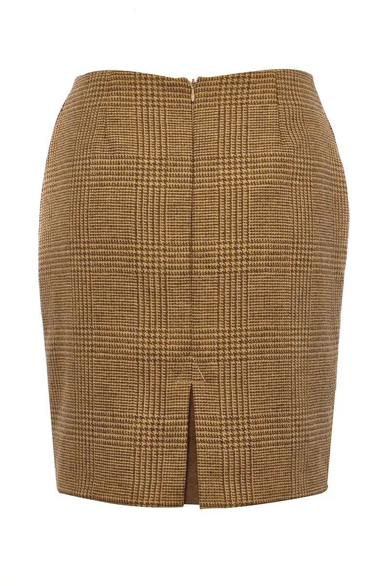 Holland Cooper Chelsea Mini Skirt Tawny-5