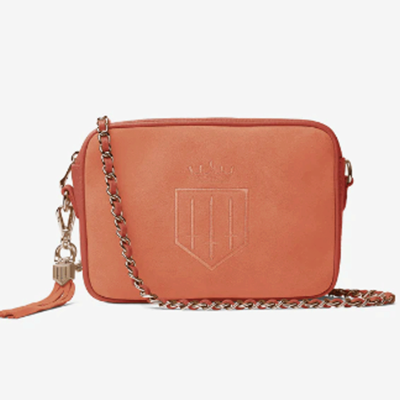 Fairfax and Favor Finsbury Cross Body Bag Melon Suede-7
