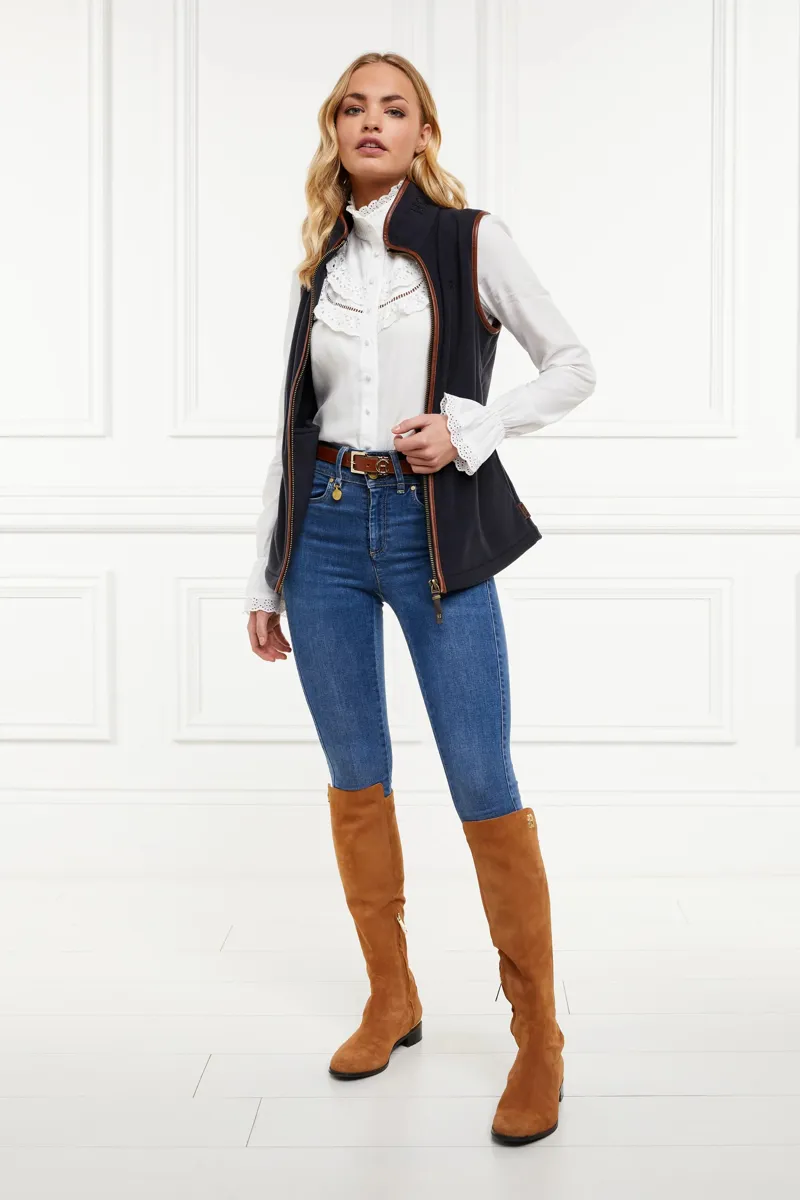 Holland Cooper Country Fleece Gilet Ink Navy-2