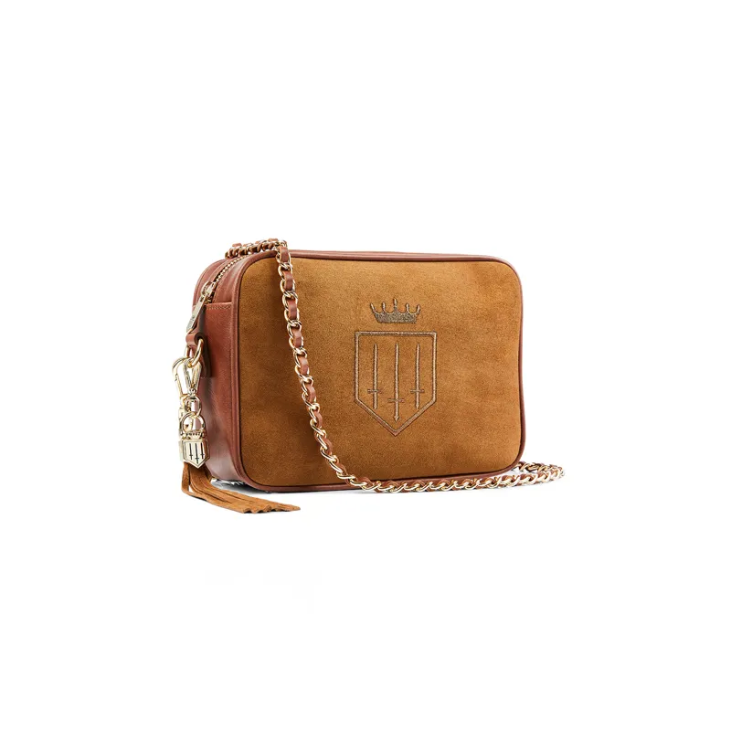 Fairfax and Favor Finsbury Cross Body Bag Tan Suede-1