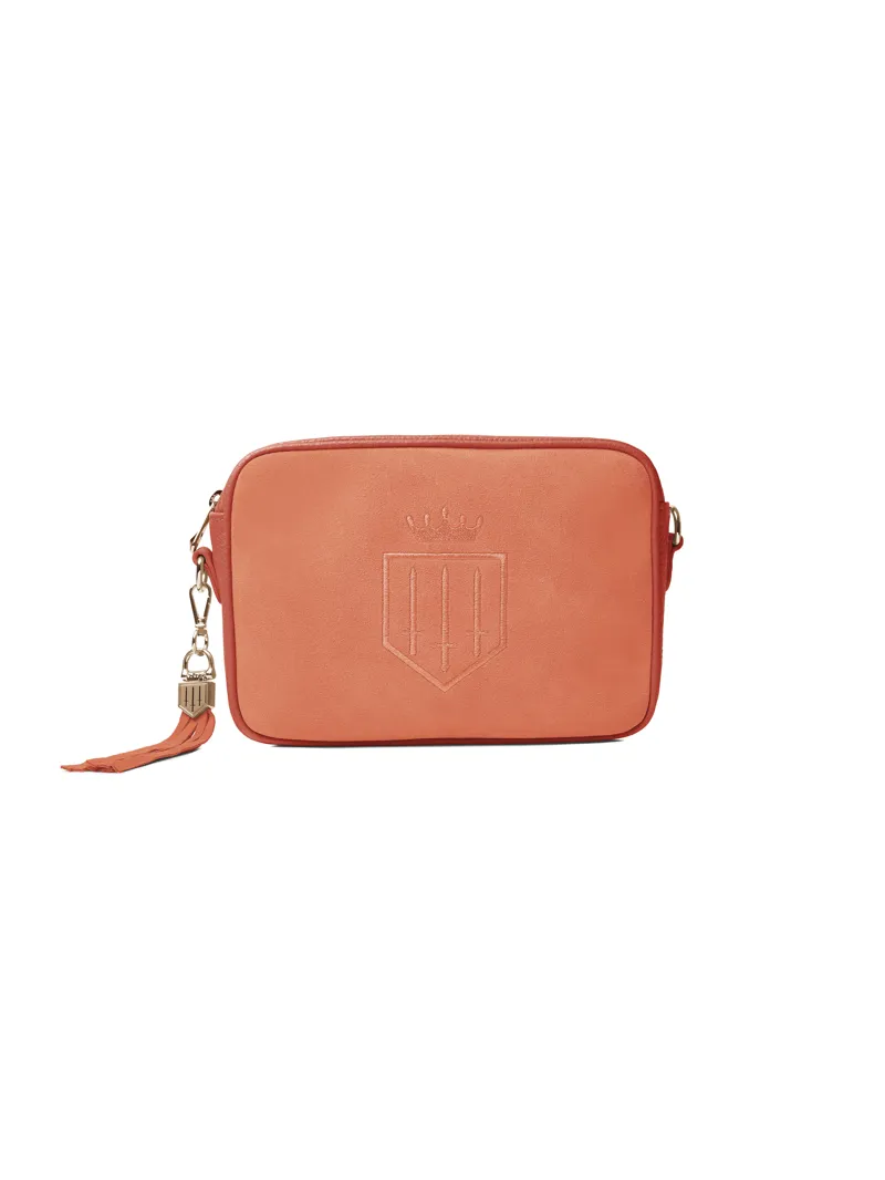 Fairfax and Favor Finsbury Cross Body Bag Melon Suede-2