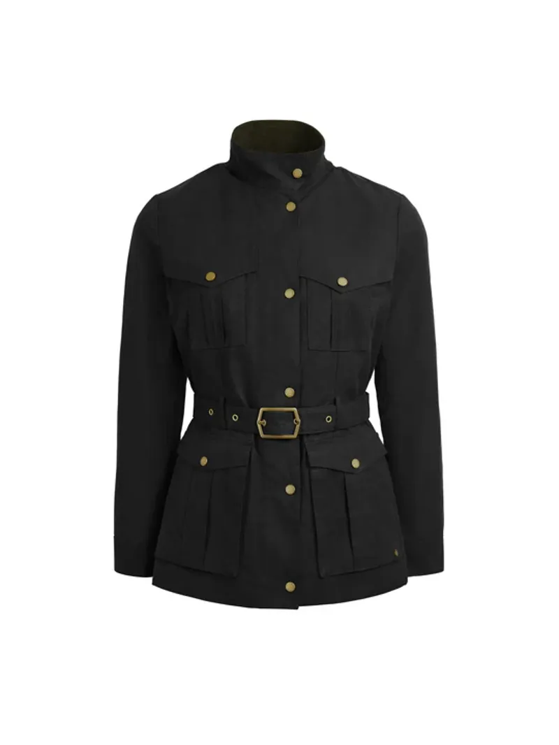Fairfax and Favor Sadie Wax Jacket Black-2