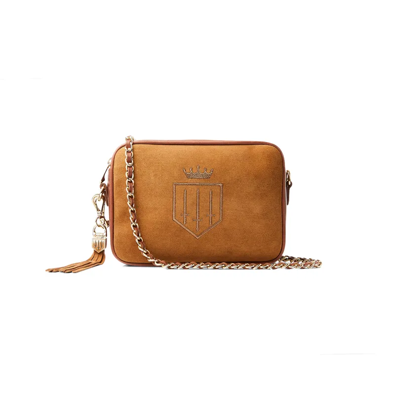 Fairfax and Favor Finsbury Cross Body Bag Tan Suede-2