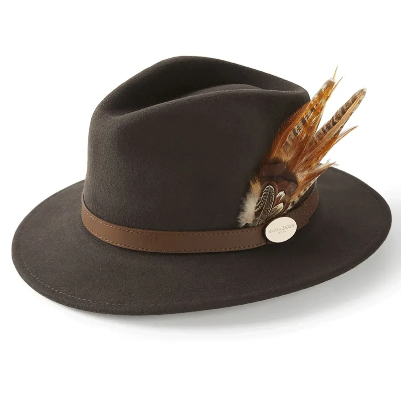 Hicks and Brown Suffolk Fedora Gamebird Brown