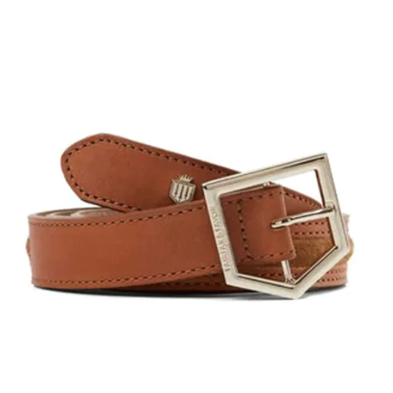 Fairfax and Favor Hampton Belt Leather and Suede Tan