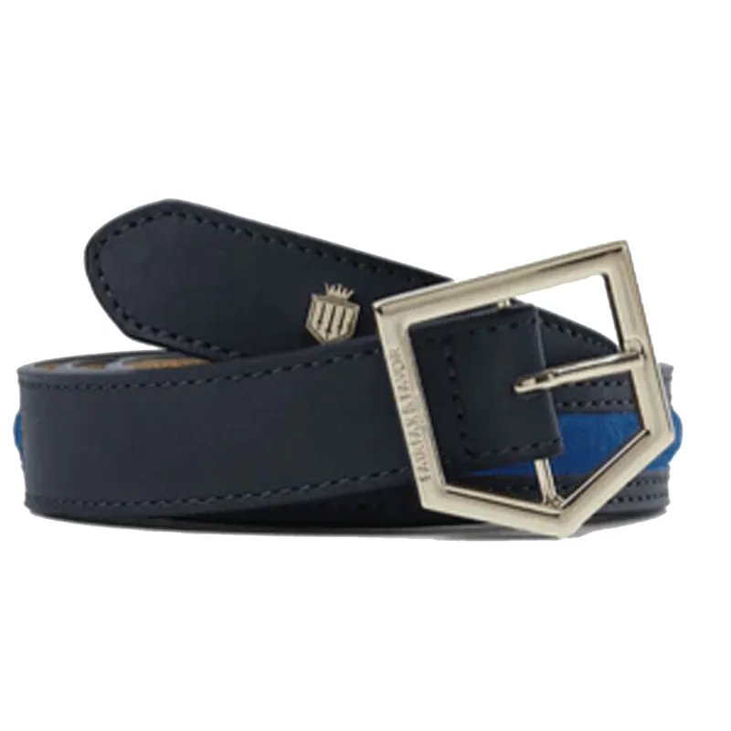 Fairfax and Favor Hampton Belt Porto Blue Navy Suede