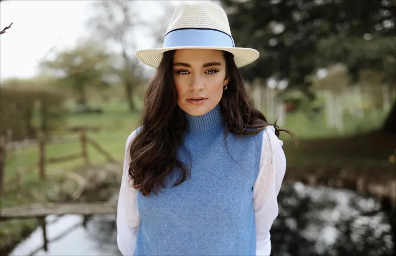 Hicks and Brown Orford Fedora Cornflower-3